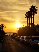 Sonnenuntergang in Cala Blanca