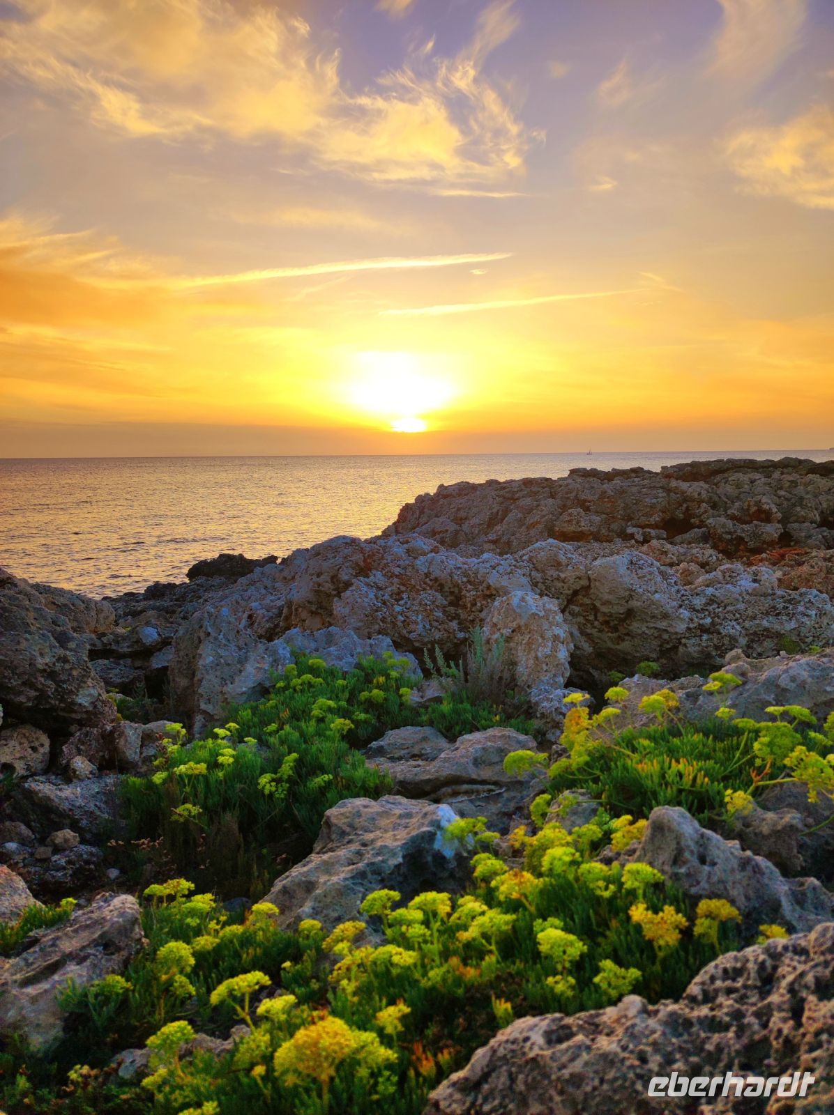 Sonnenuntergang in Cala Blanca
