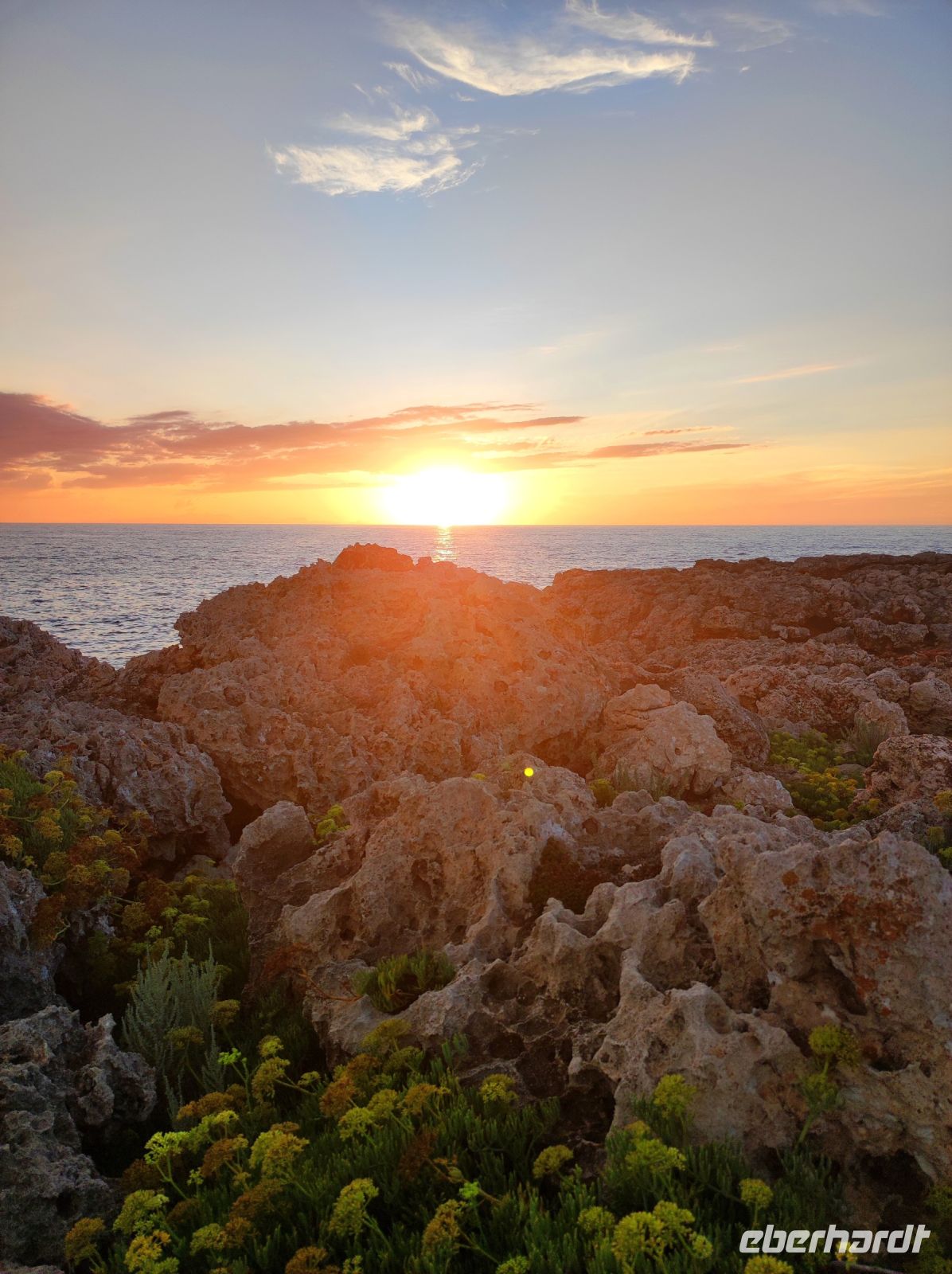 Sonnenuntergang in Cala Blanca