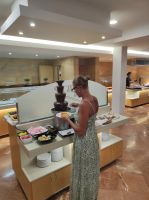 Schokoladenbrunnen am Abendbuffet