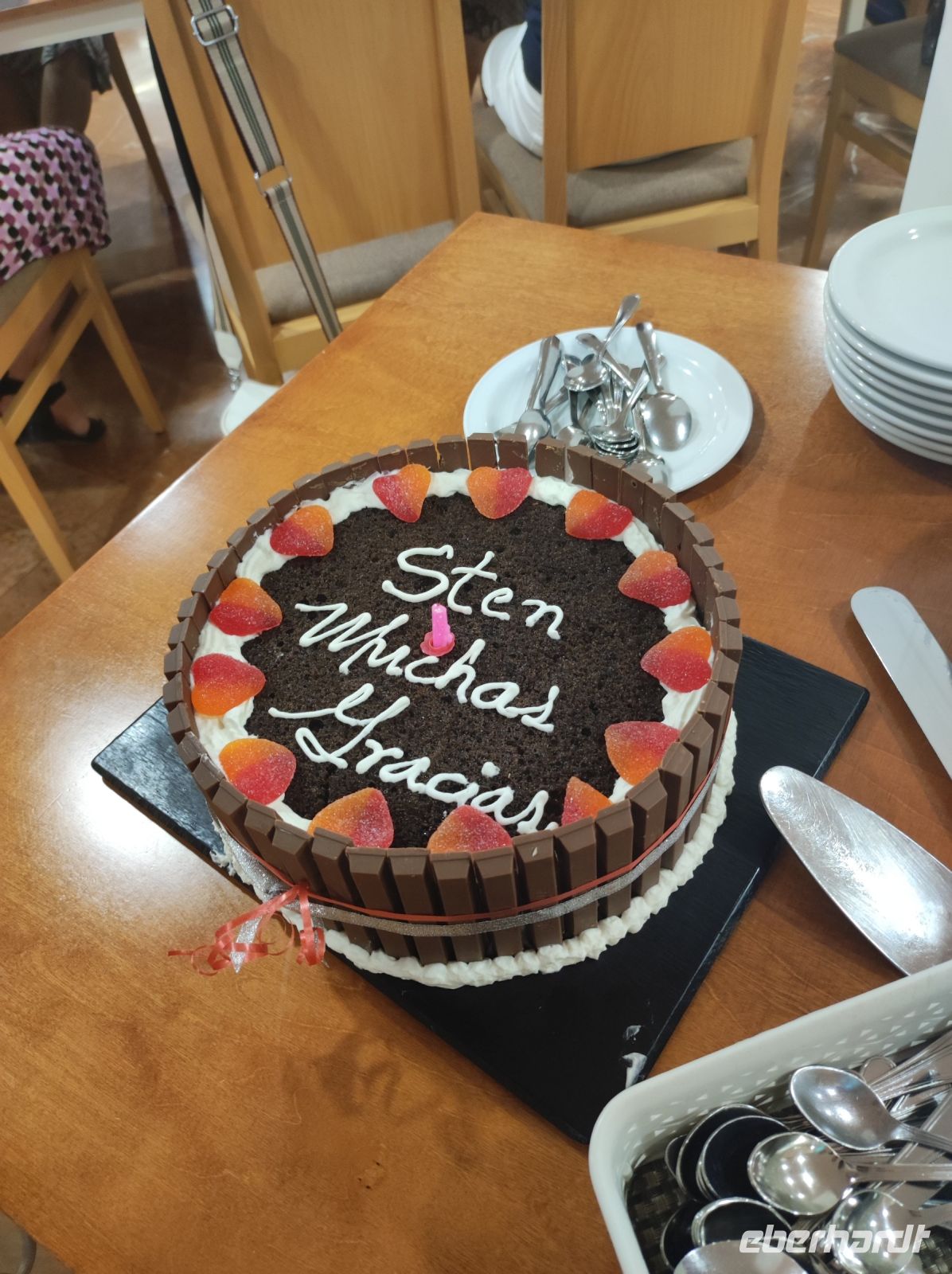 Unerwartetes Abschiedgeschenk von den Reisegästen für meine erfolgreiche erste Gruppenreise