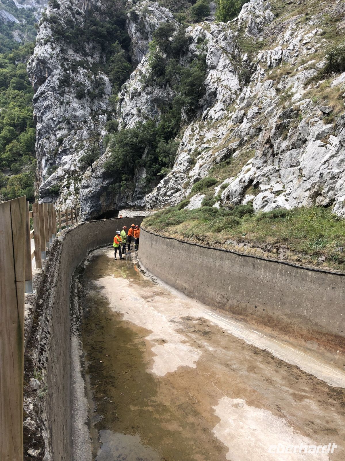 Bauarbeiten am Wasserkanal