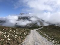 Anstieg auf der Wanderung in den 