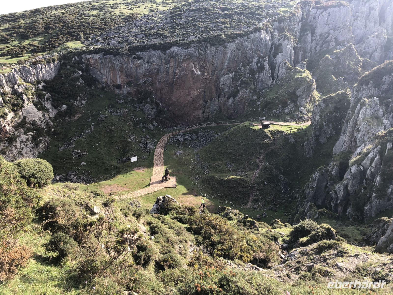 Blick auf den Weg Covadonga