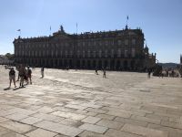  Vor der Kathedrale Praza do Obradoiro