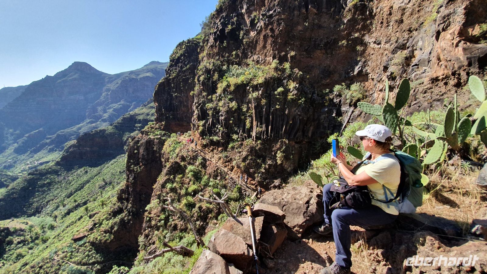 Wanderweg im Barranco Guarimiar