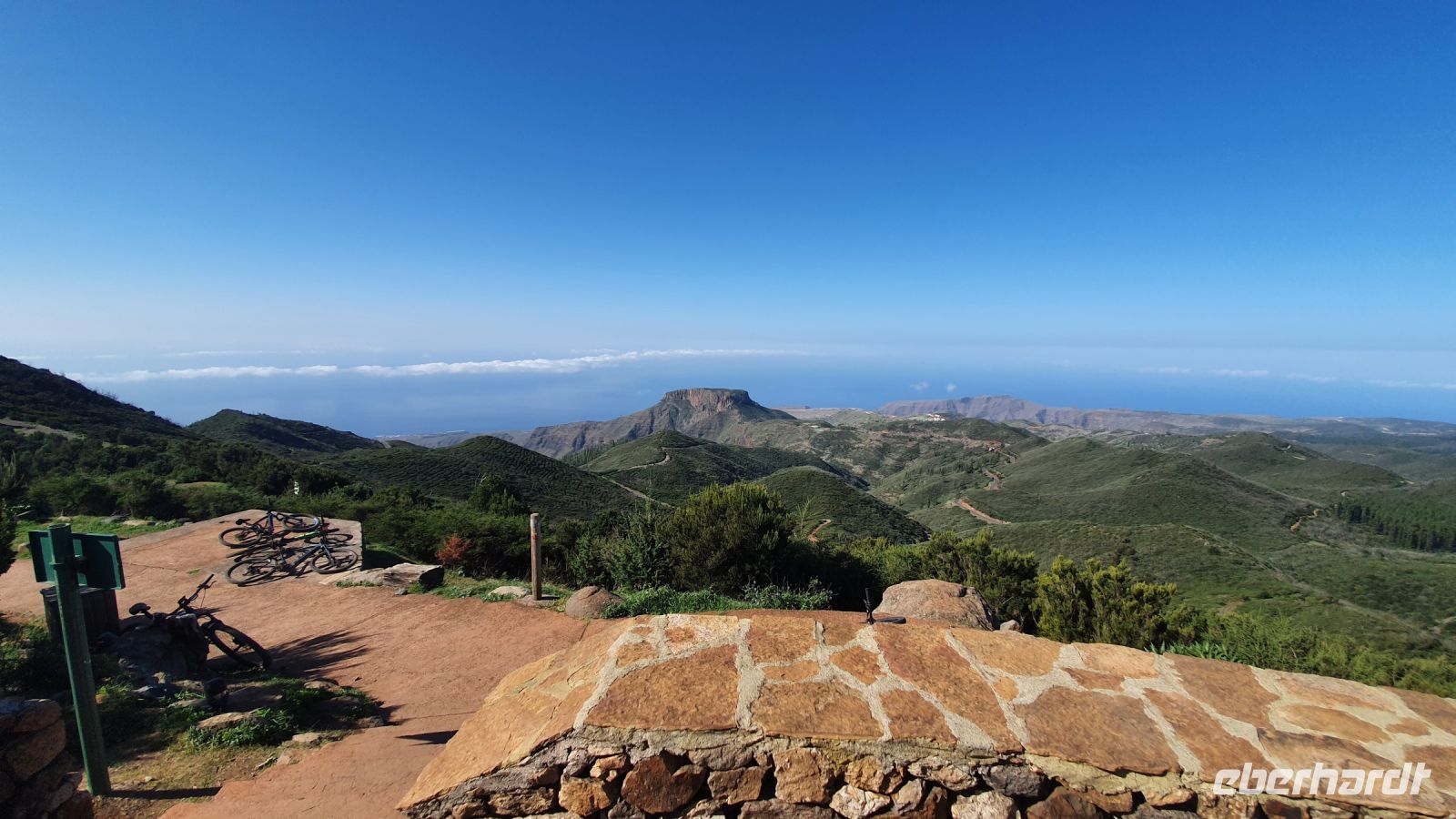 Blick vom Garajonay zur Fortalezza