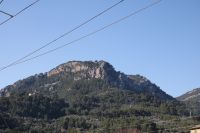 Aussicht bei der Zugfahrt mit dem roten Blitz