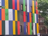 Hausfassade im Westviertel von Salamanca 