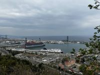 Barcelona: Blick vom Montjiuc auf den Hafen