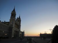 Madrid - Almudena - Abendstimmung