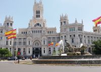 Madrid - Plaza de Cibeles und Fuente de Cibeles