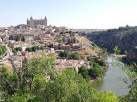 Toledo und Fluß Tajo