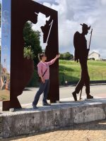 Reiseleiterin Sabine im Pilgerfieber