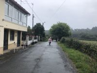 wieder Regen - auf dem Jakobsweg war der Poncho immer dabei