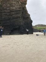 Gaitaspieler am Kathedralenstrand