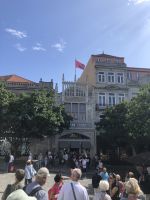 Blick auf die Buchhandlung, die zum Harry Potter - Roman inspiriert haben soll