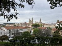 Blick vom Park Alameda auf Santiago de Compostela
