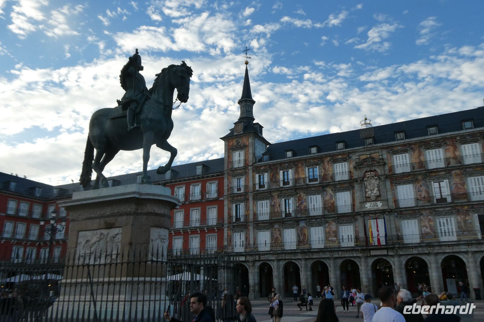 Karl III. auf der Plaza Mayor