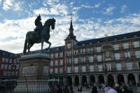 Karl III. auf der Plaza Mayor