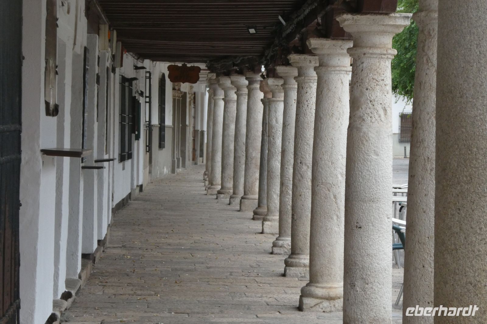 Säulen an der Plaza Mayor