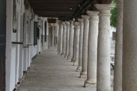 Säulen an der Plaza Mayor