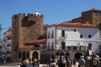 an der Plaza Mayor in Cáceres