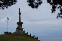 Statue von Antonio López y López, dem ersten Marquis von Comillas im Parque Güell (von Comillas)