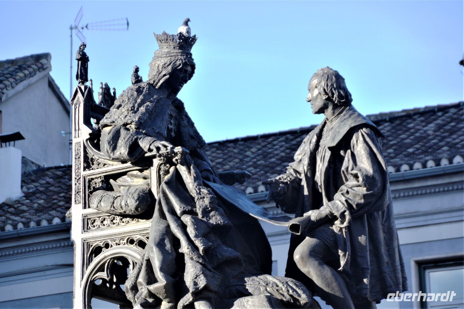 Columbus kniet vor Isabella in Granada