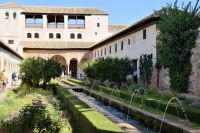 im Generalife von Granada in der Alhambra