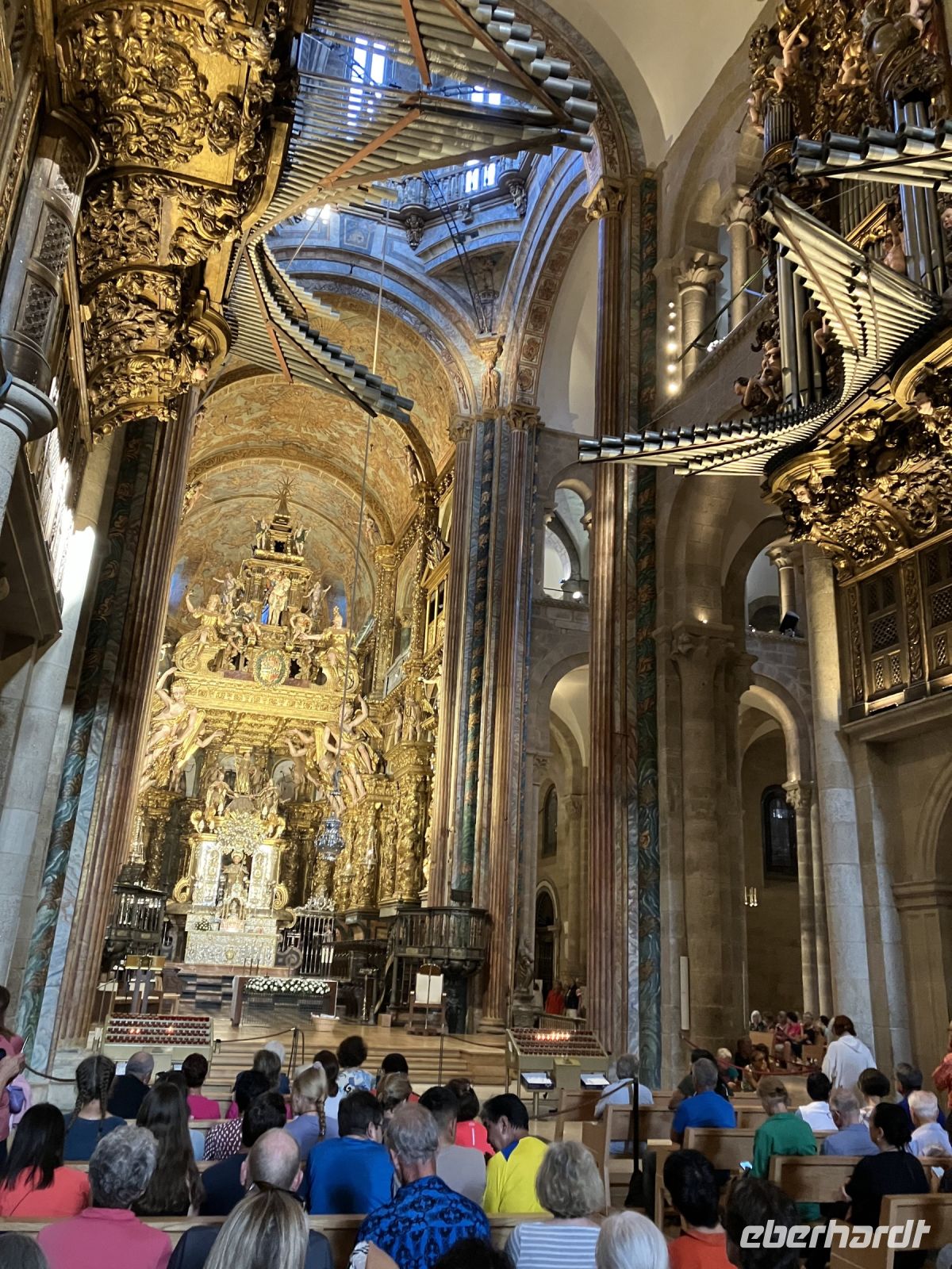 kurz vor der Messe in der Kathedrale Santiago de Compostela