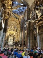 kurz vor der Messe in der Kathedrale Santiago de Compostela