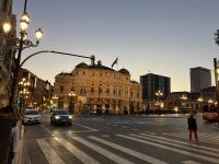 Abendlicher Spaziergang durch Bilbao