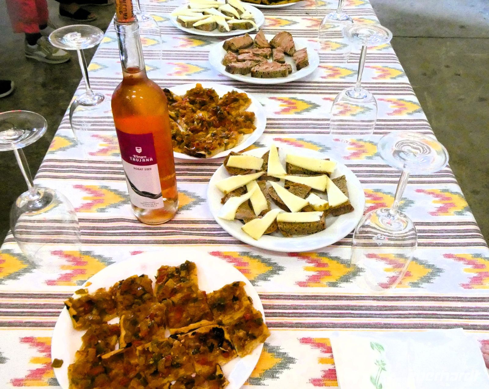 die Weinprobe geht los