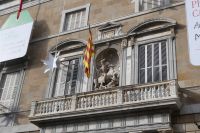 am Rathaus von Barcelona