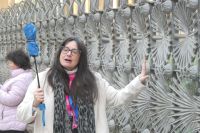 unsere Stadtführerin Vanessa