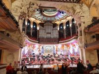 Vor dem Konzert im Palau de la Musica