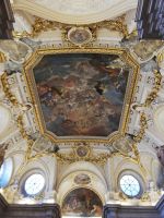 Palacio Real, Deckenmalerei über die Eingangstreppe