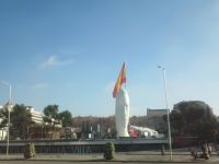 Gesicht von Julia - Marmor Skulptur von Jaume Plensa in Plaza Colon