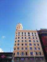 Architektur in der Gran Via, Madrid