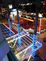 Abendblick aus unserem Hotel