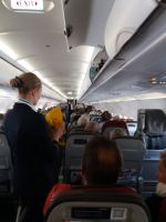 im Flieger der Condor - Rückflug nach Leipzig