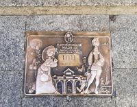 Boden Messingplatten - für Mercado de San Miquel seit 1916, Madrid