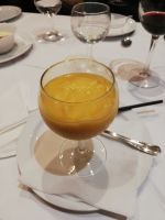 Als Dessert Mango Sorbet in der Taberna de la Daniela