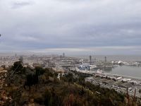 Aussicht auf den Schiffhafen von Barcelona
