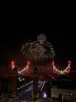 Feuerwerk zu Silvester, Barcelona