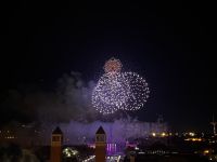 Feuerwerk zu Silvester, Barcelona