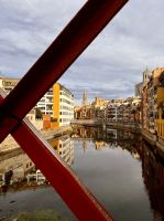 Girona von der Eiffel-Brücke aus