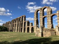 Spanien, Abendspaziergang zum Aquädukt von Mérida