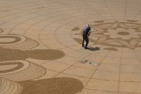 Sandkünstler in San Sebastian